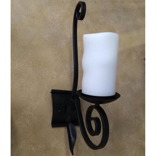 kovany lacny nastenny lampa klasicka stredomorska osvietenie vino pivnica restauracia rustikalna starozitna patinovana vintage cierna sviecka imitacia zariadovaci obchod budapest.jpg